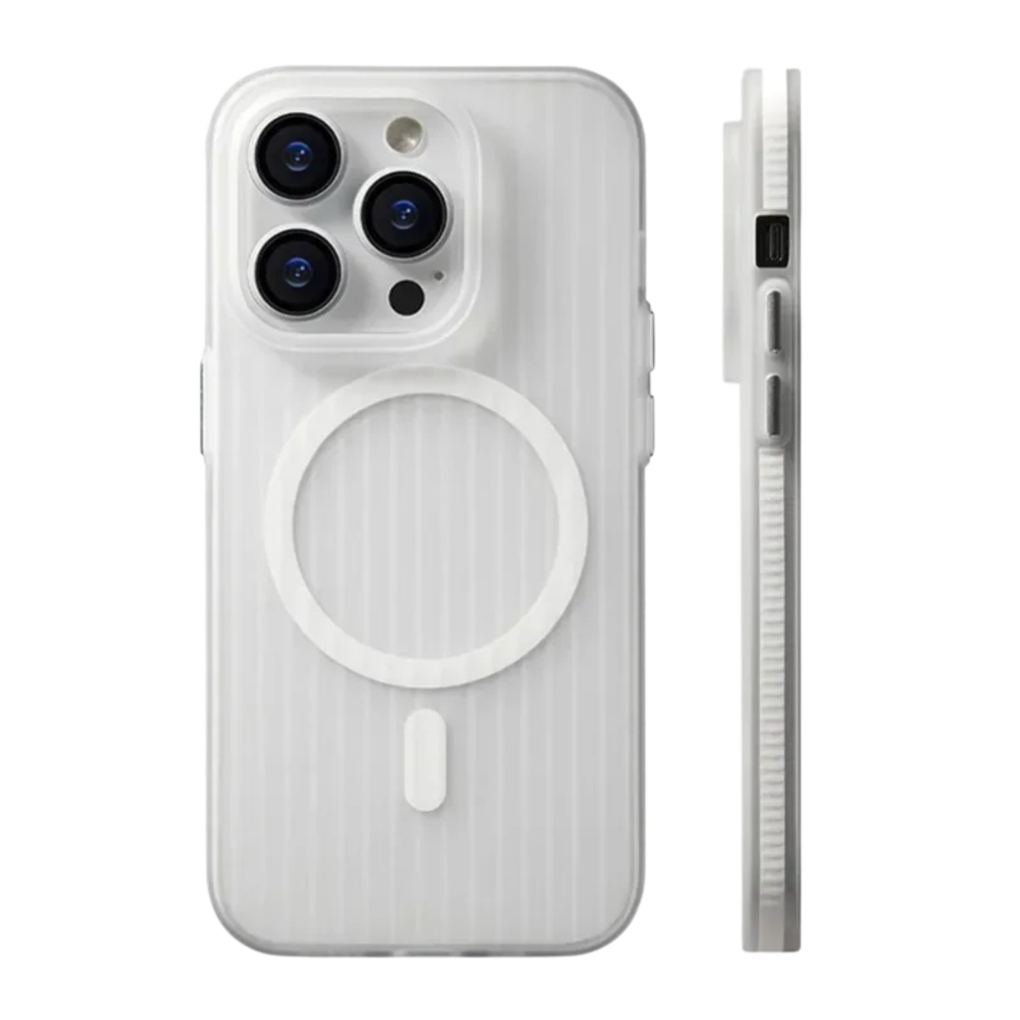 Textured MagSafe Clear Bumper Case