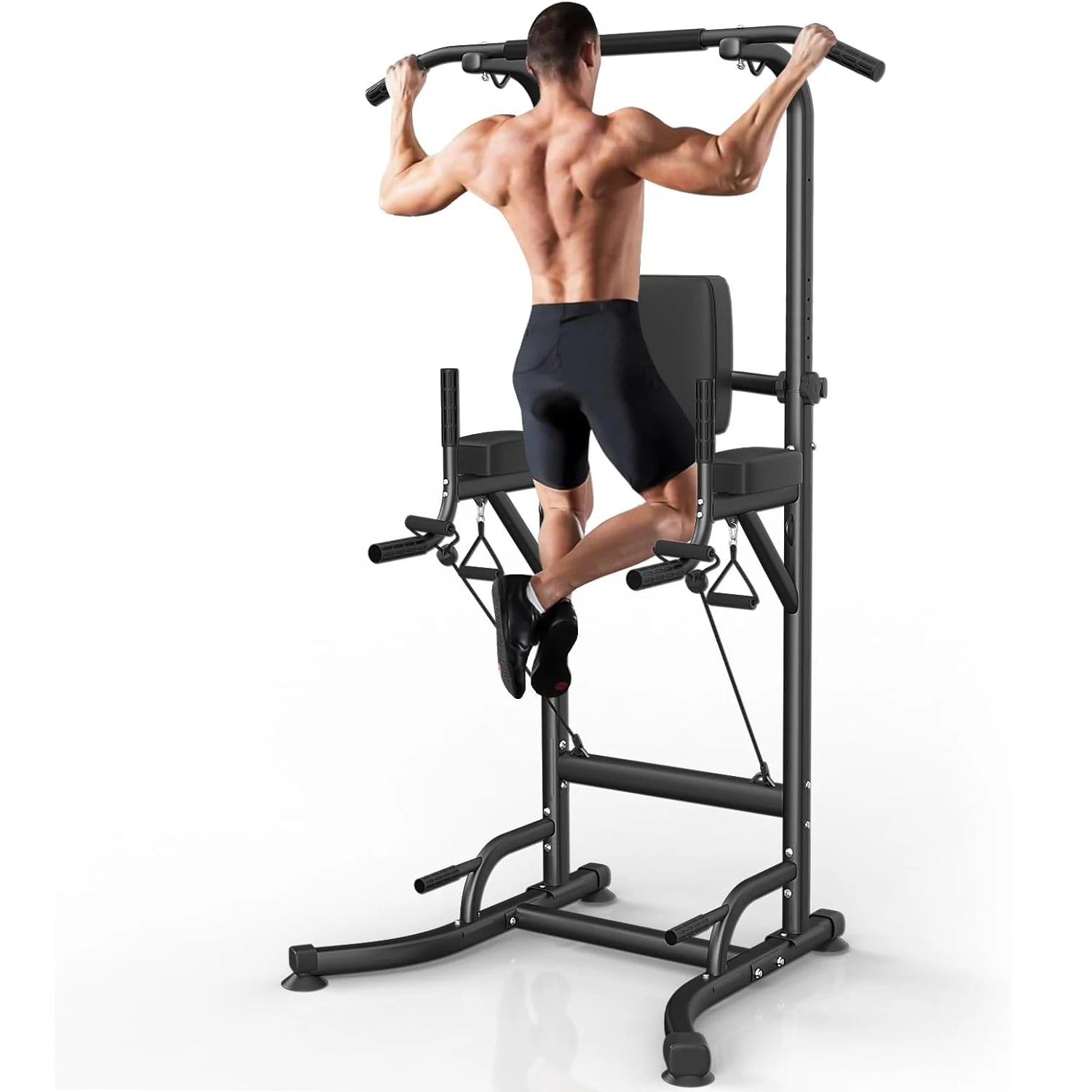 Multi-Function Power Tower Dip Station & Pull-Up Bar