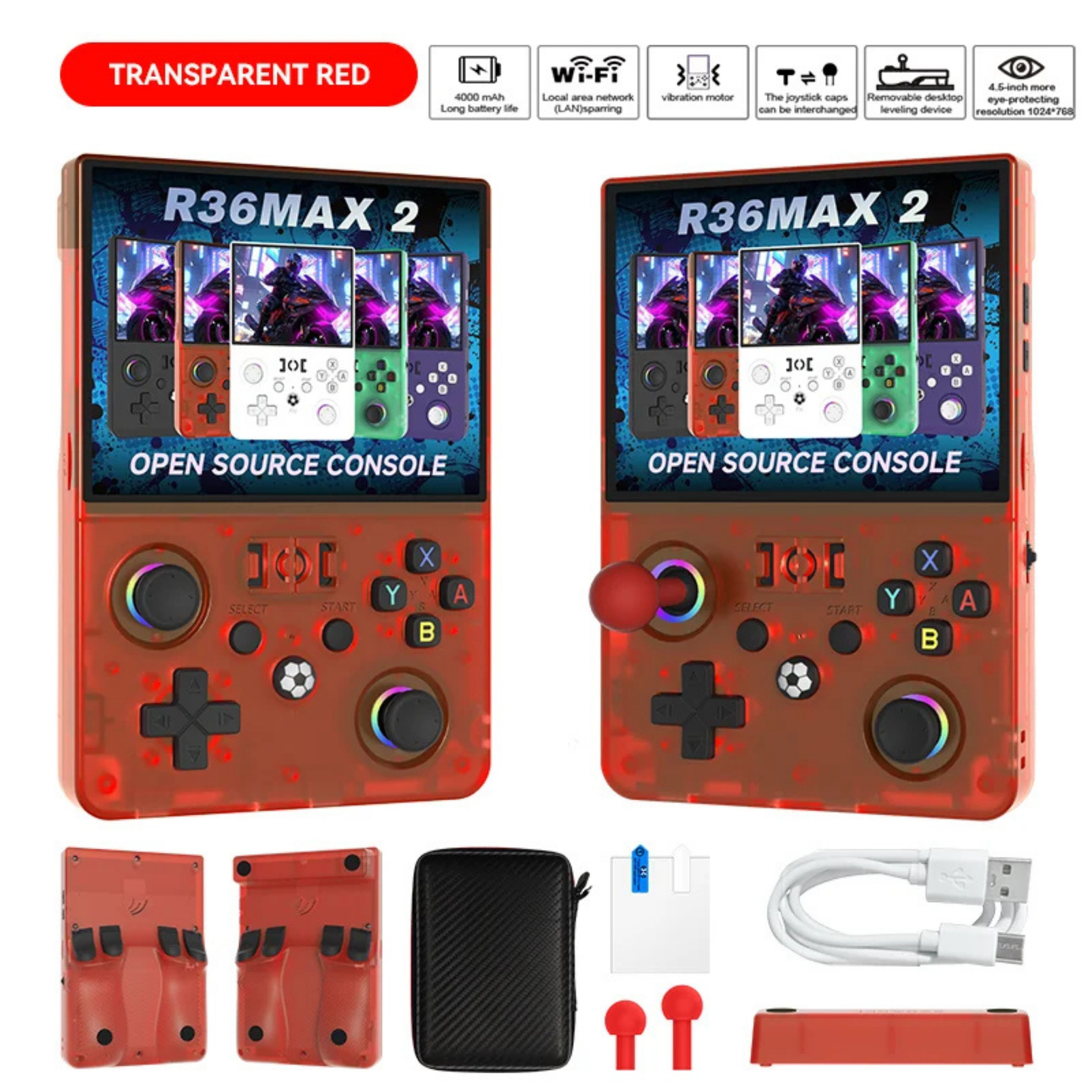 R36MAX 2 +21K Games Open Source Handheld Console