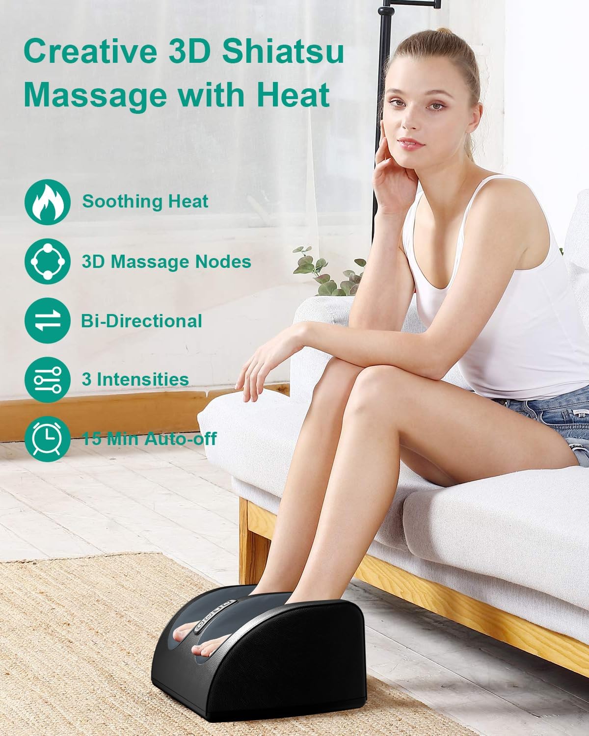 ZenFoot Harmony™️ - Masseur de pieds Shiatsu ultime pour une relaxation profonde et un soulagement de la douleur