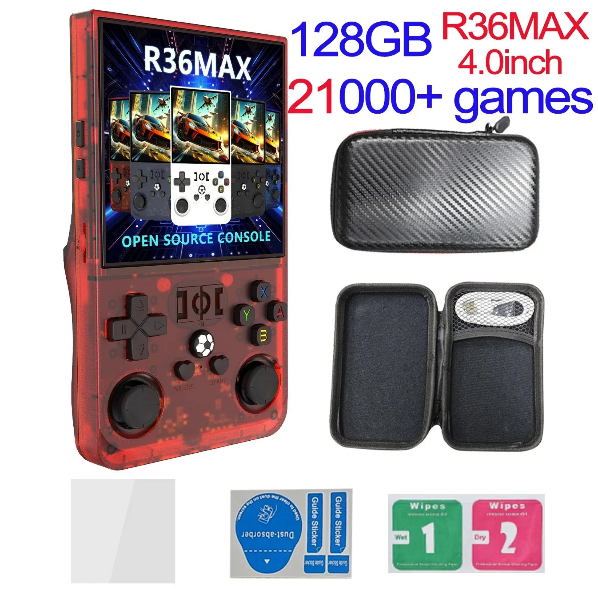 R36MAX 128GB +21K Games - Open Source Retro Console Bundle