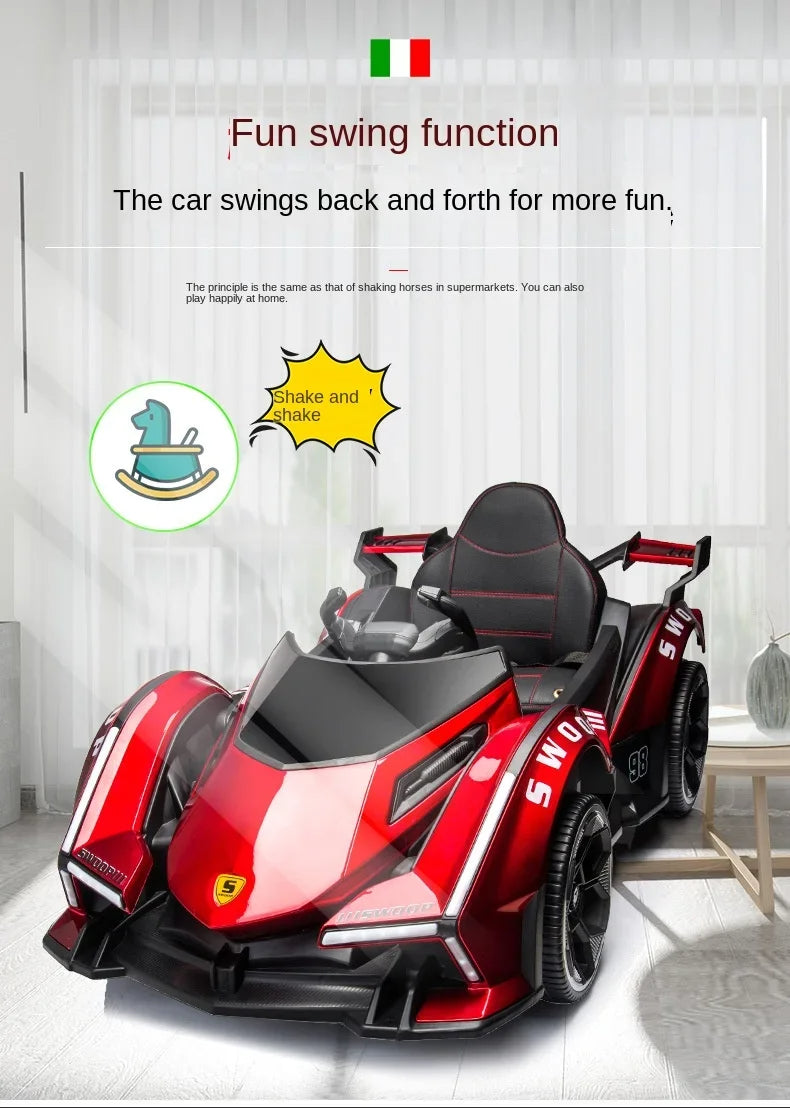 Ultimate Fun Ride: Electric 4WD Kids' Car with Remote & Bluetooth Music 🎶