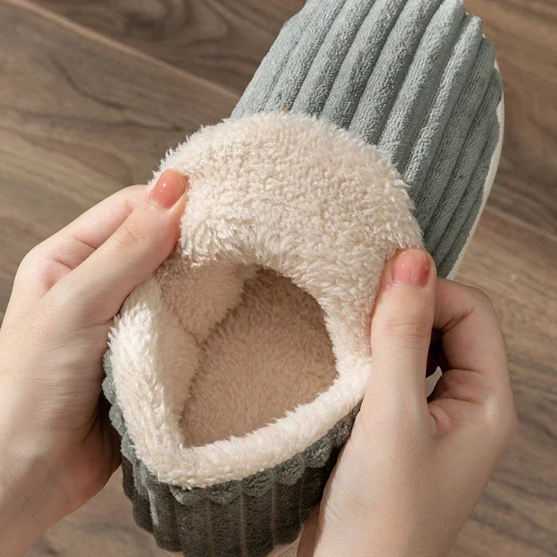 🌟 Chaleur douillette : chaussons d'hiver en peluche pour hommes et femmes 🌟