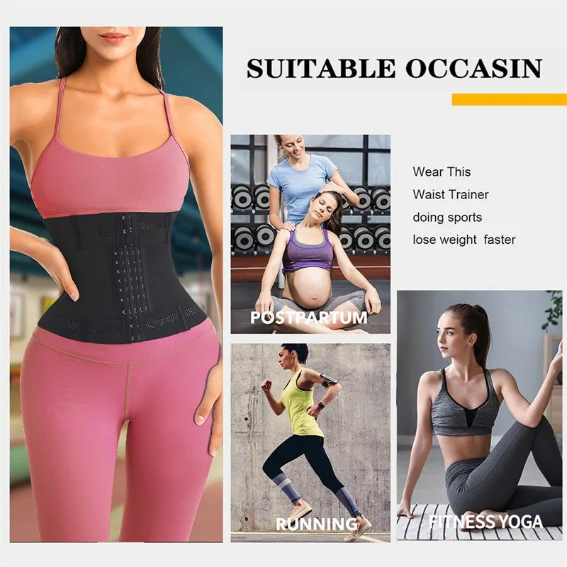 Ultimate Waist Trainer & Body Shaper: Double Tummy Control for a Slimmer, Confident You!" 💪👗