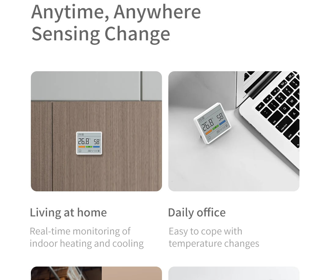"Igrometro e termometro digitale per la casa intelligente con ampio display LCD" 🏠🌡️