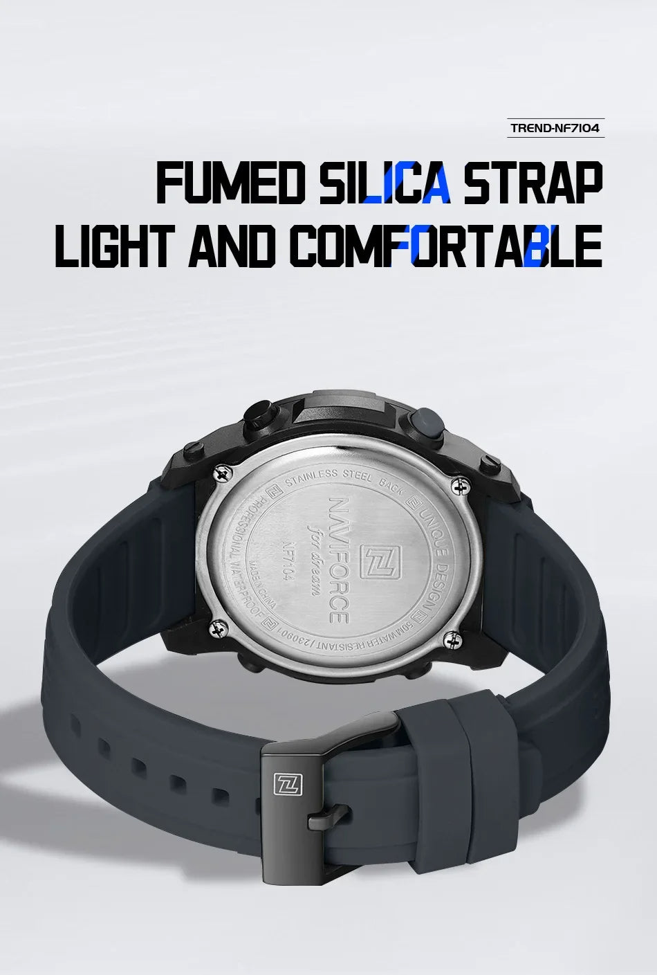 🌟 Orologio digitale impermeabile di alta qualità NAVIFORCE 🌟