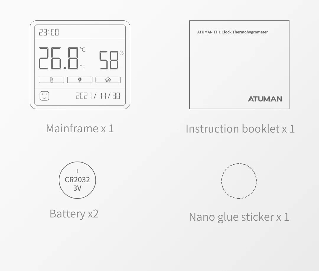 "Igrometro e termometro digitale per la casa intelligente con ampio display LCD" 🏠🌡️