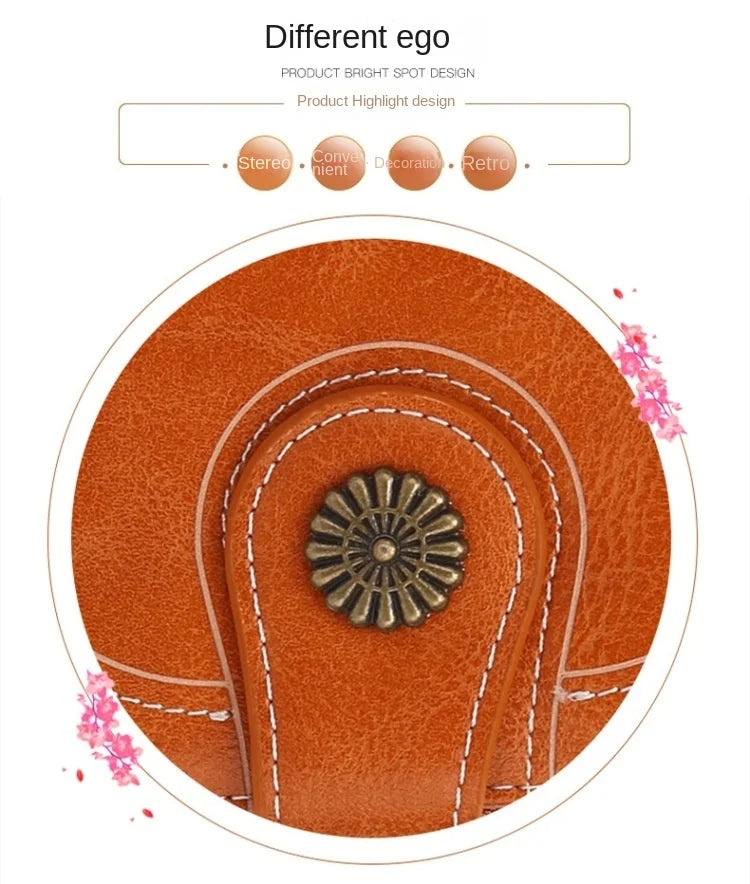 🌟 Elegance Meets Functionality – Stylish Women's PU Leather Coin Purse with Keychain Accent