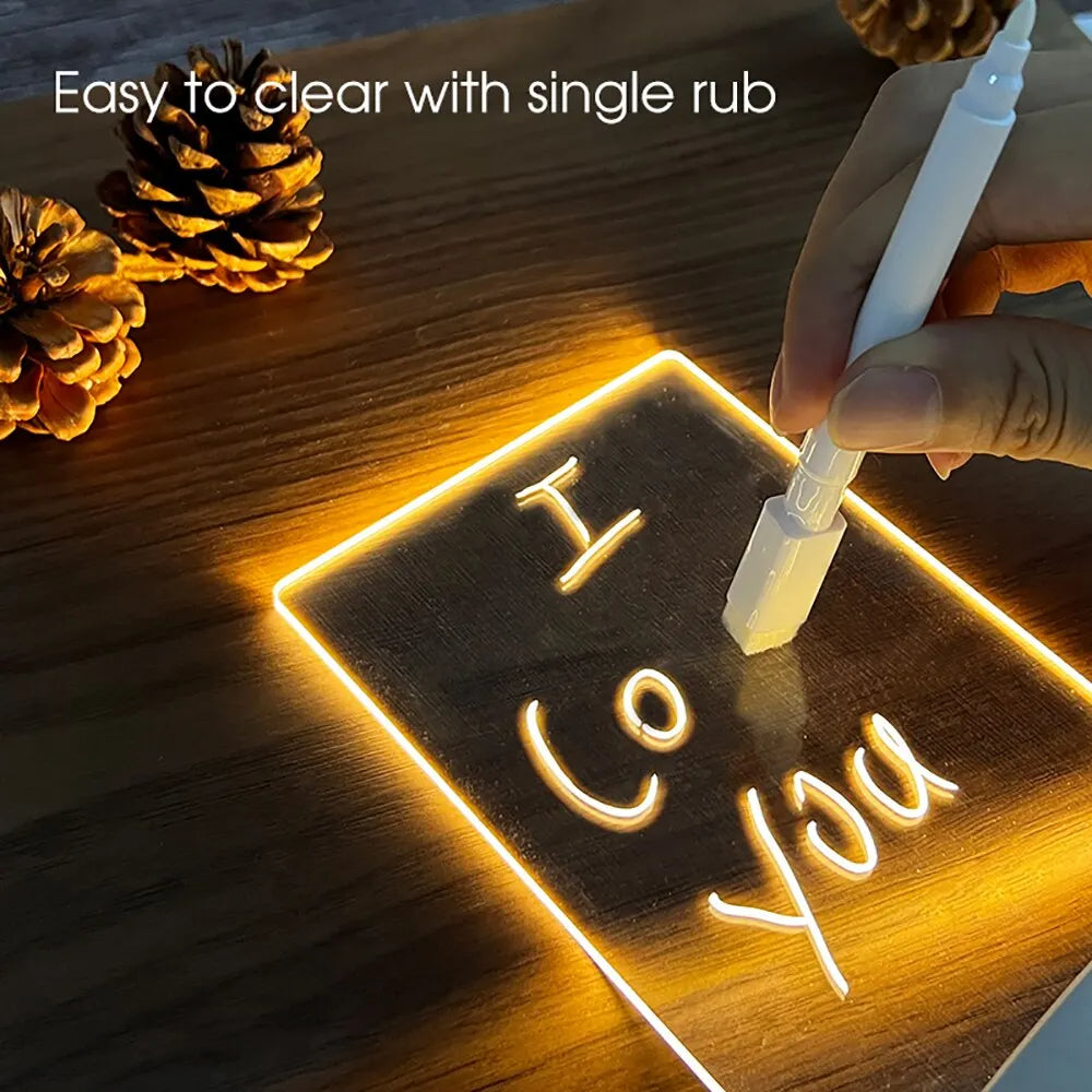 Lampe LED USB créative avec panneau de messages : un cadeau unique pour les enfants et les adultes ! 🌟🎁