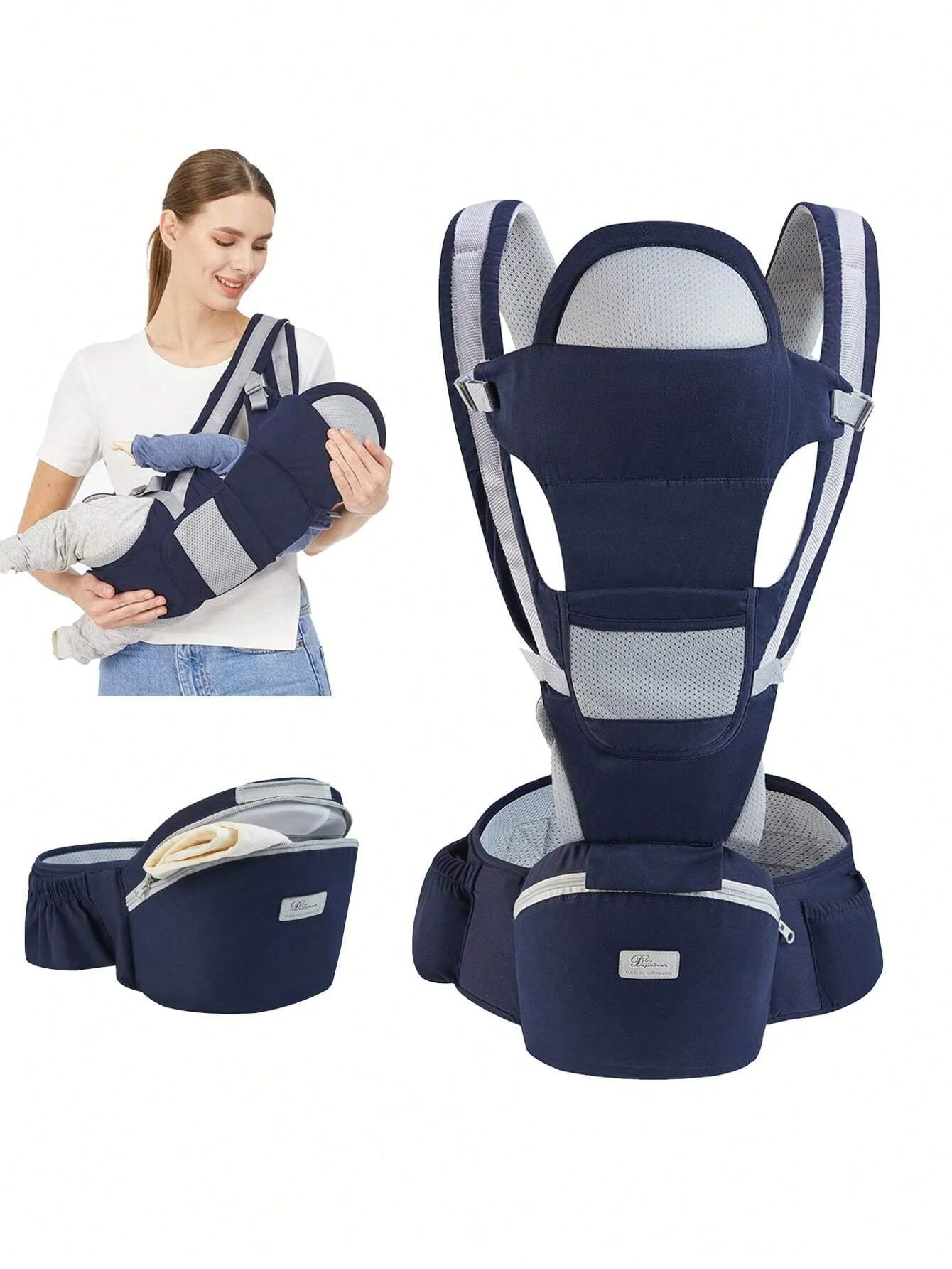 👶🏻Comfort First: marsupio ergonomico con seduta sui fianchi e design traspirante 🌟