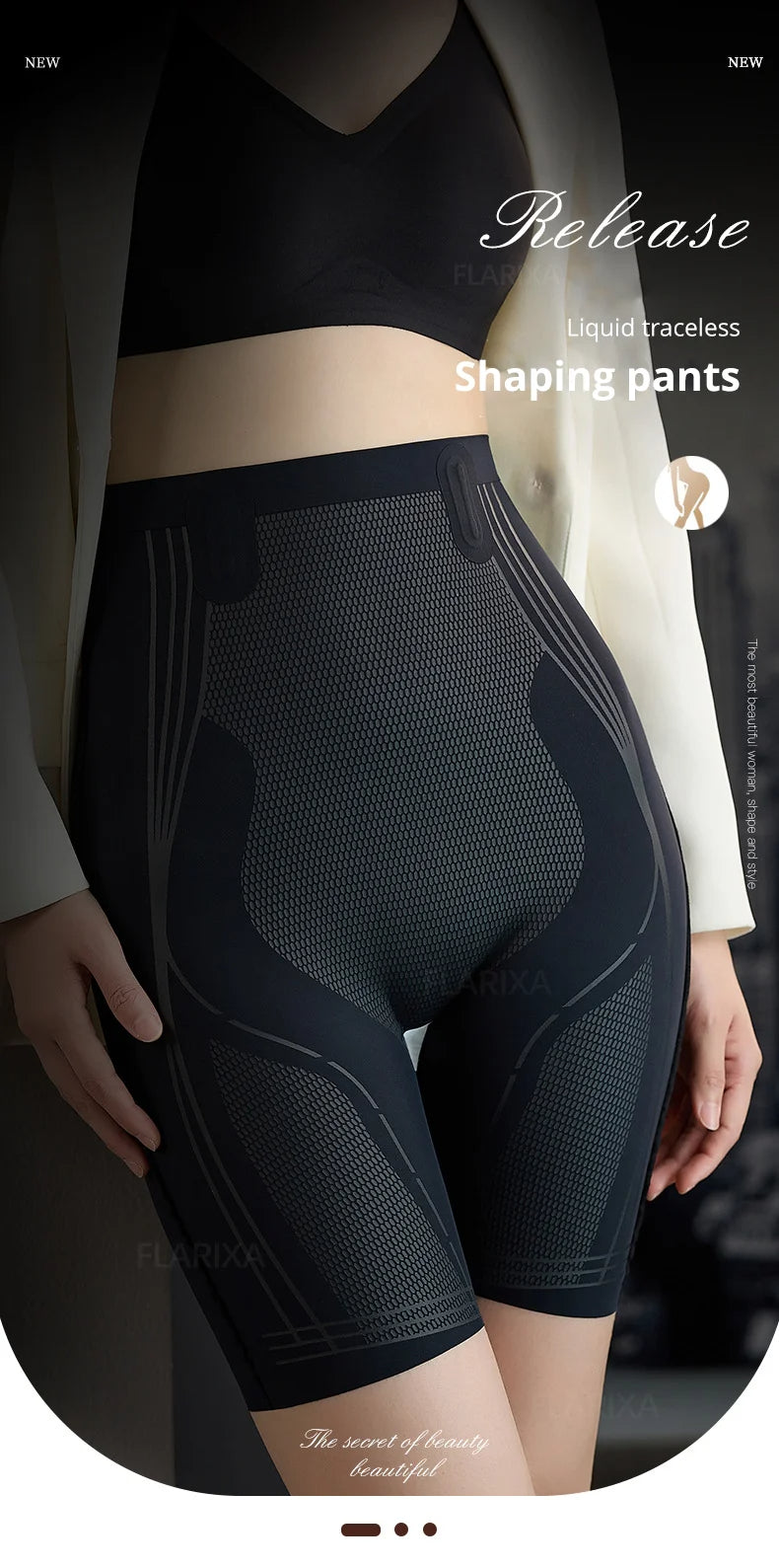 ✨ Flarixa 5D High-Waist Body Shaper – Controllo della pancia e sollevamento dei glutei definitivo 🌟