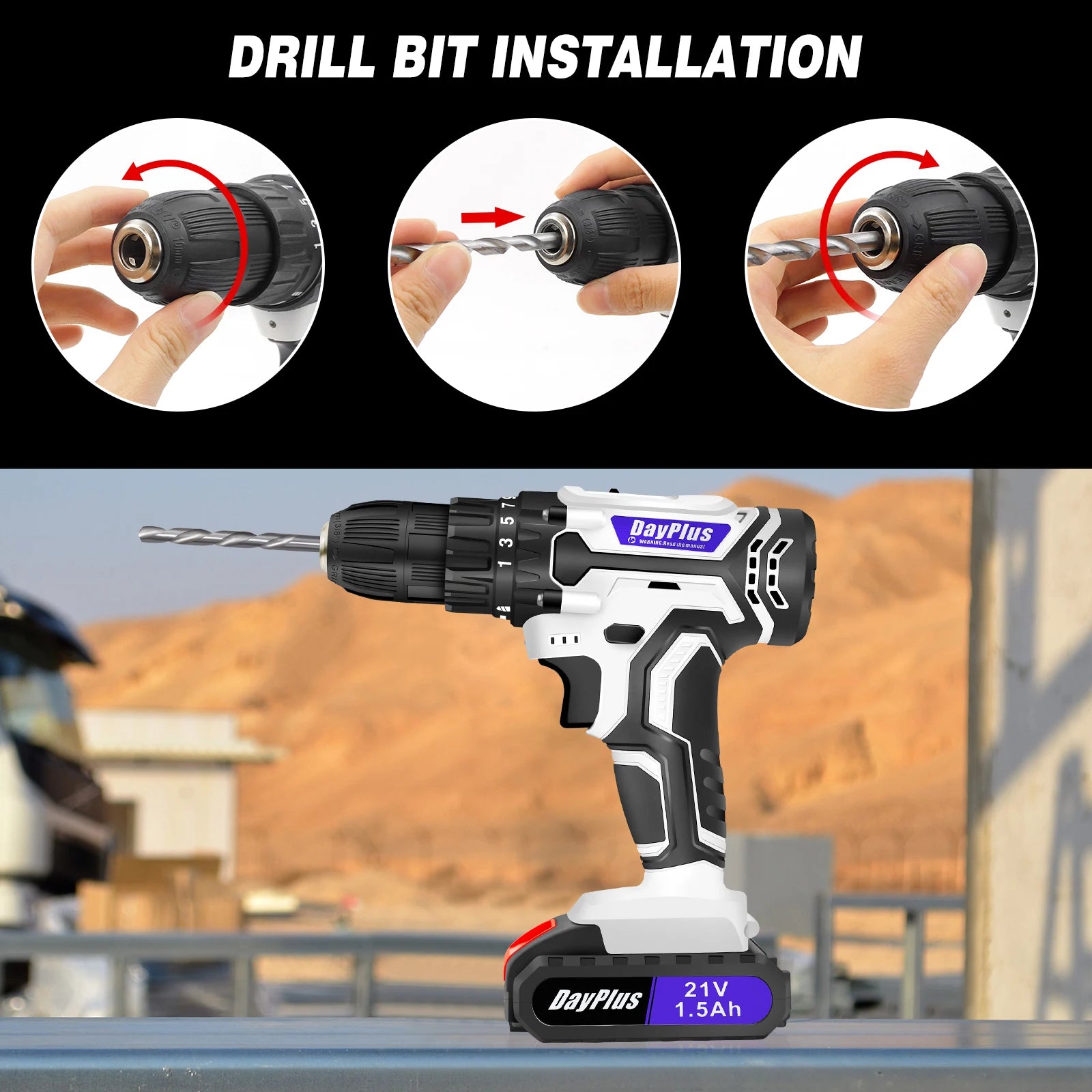 Cordless Electric Drill 21V – Your Ultimate Power Tool for Home & DIY Projects! 🔧🔋