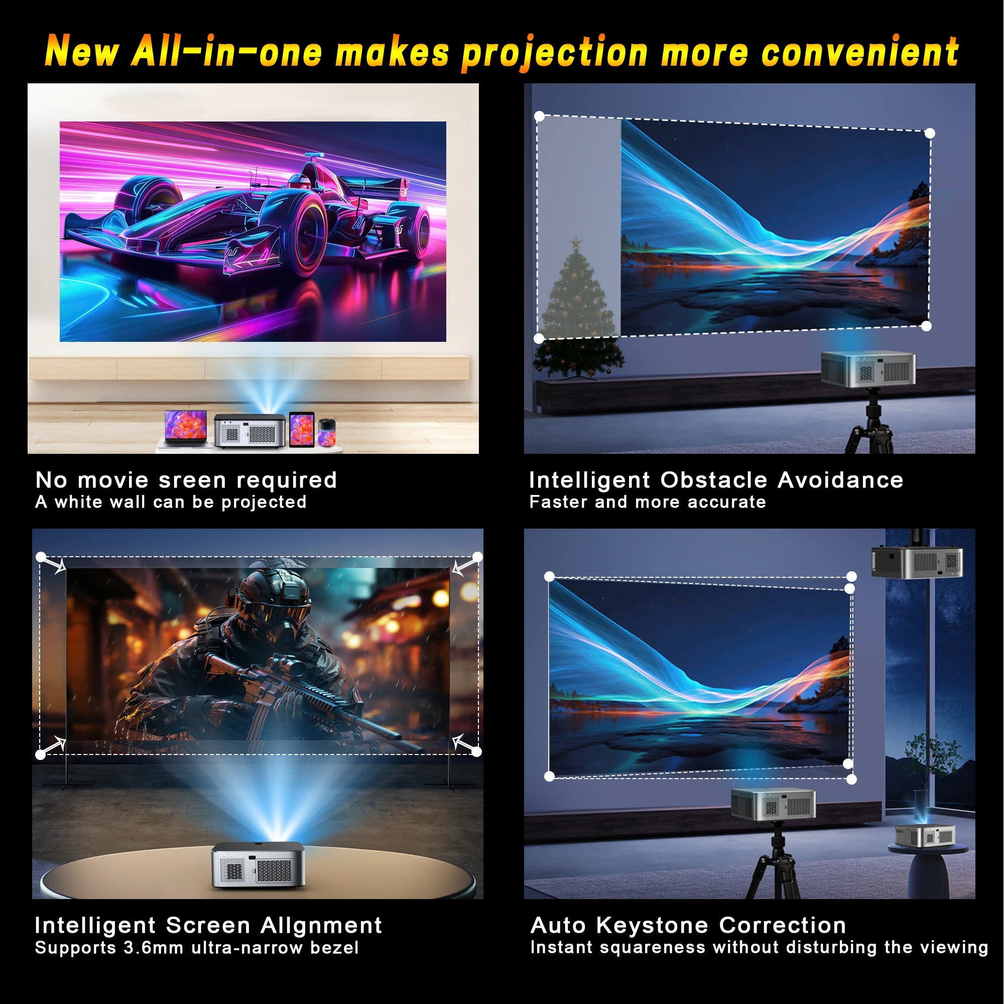 8K Android Projector – A Cinema Experience in Your Home 🎥🍿