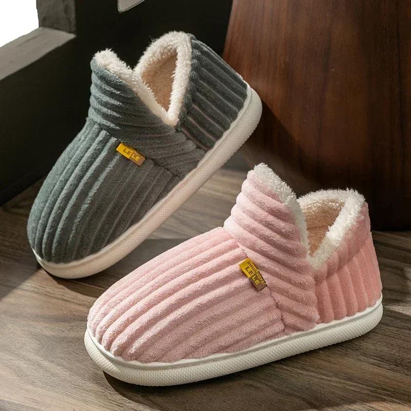 🌟 Chaleur douillette : chaussons d'hiver en peluche pour hommes et femmes 🌟