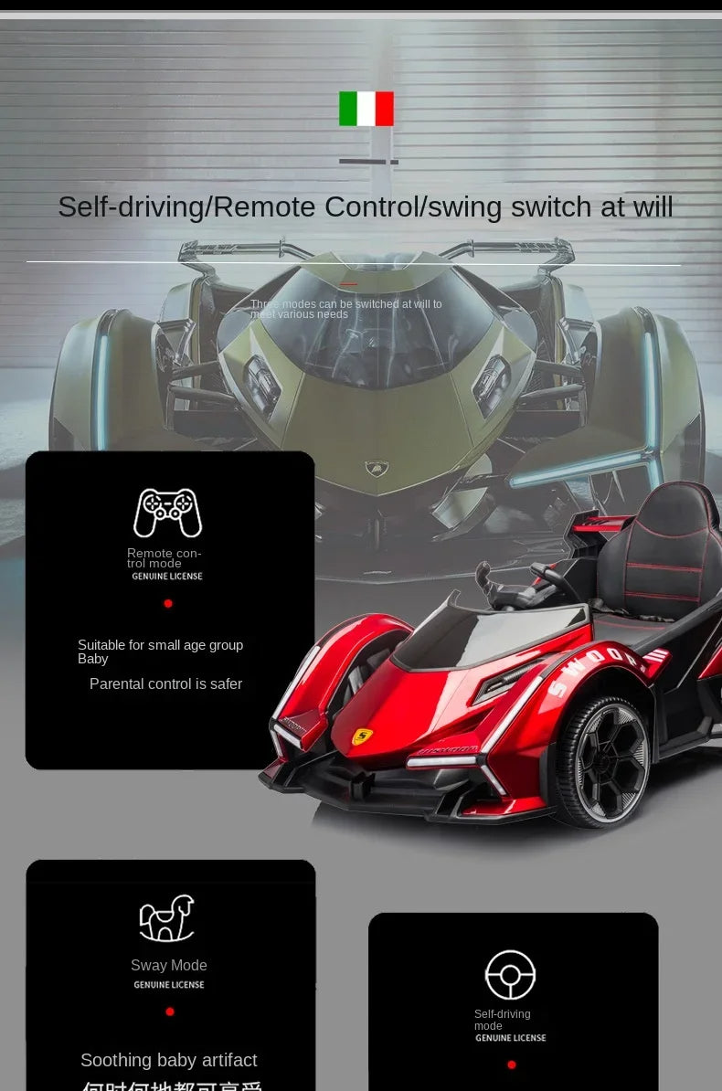 Ultimate Fun Ride: Electric 4WD Kids' Car with Remote & Bluetooth Music 🎶