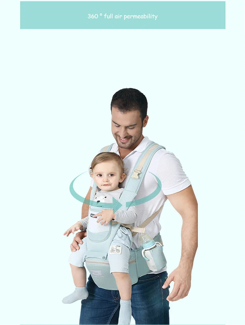 👶 Marsupio ergonomico con seduta sui fianchi: comfort per il bambino e i genitori ❤️ 