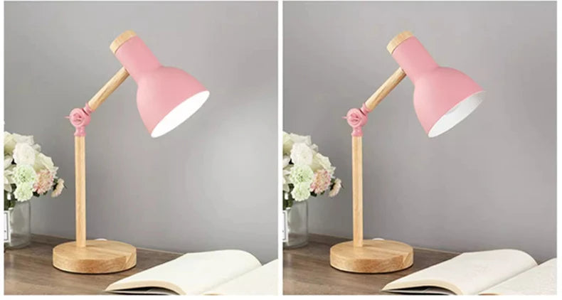 Nordic Style Wooden LED Table Lamp – Minimalist Eye Protection for Your Bedroom and Study 💡✨