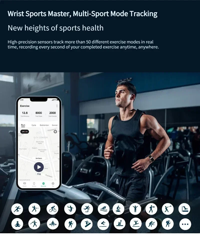 VitaPulse Pro: braccialetto intelligente per la salute con dati biometrici per un monitoraggio completo di fitness e benessere