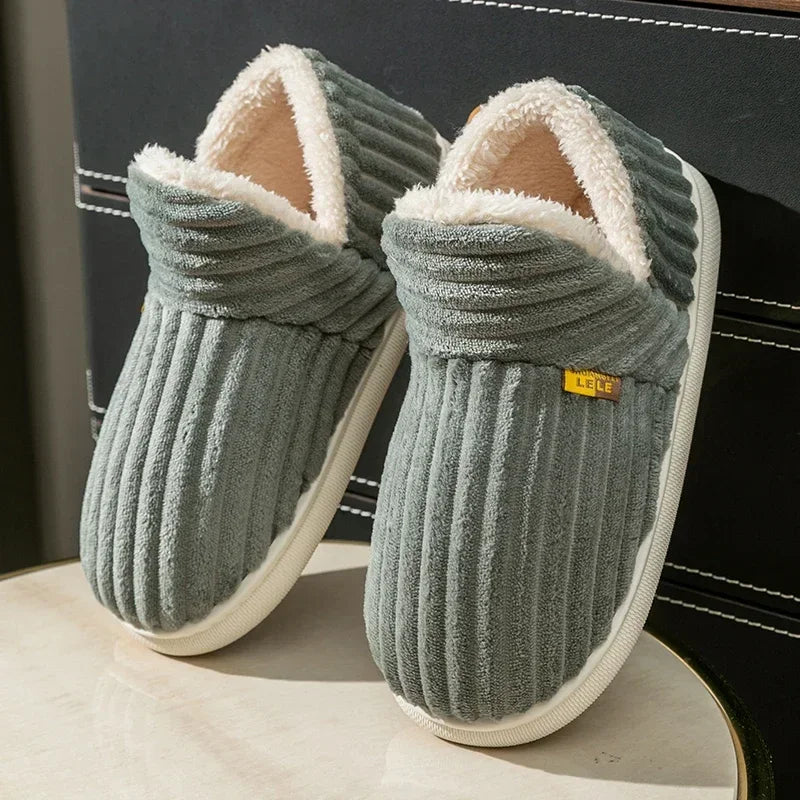 🌟 Chaleur douillette : chaussons d'hiver en peluche pour hommes et femmes 🌟