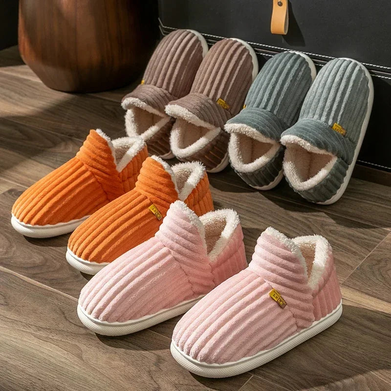 🌟 Chaleur douillette : chaussons d'hiver en peluche pour hommes et femmes 🌟