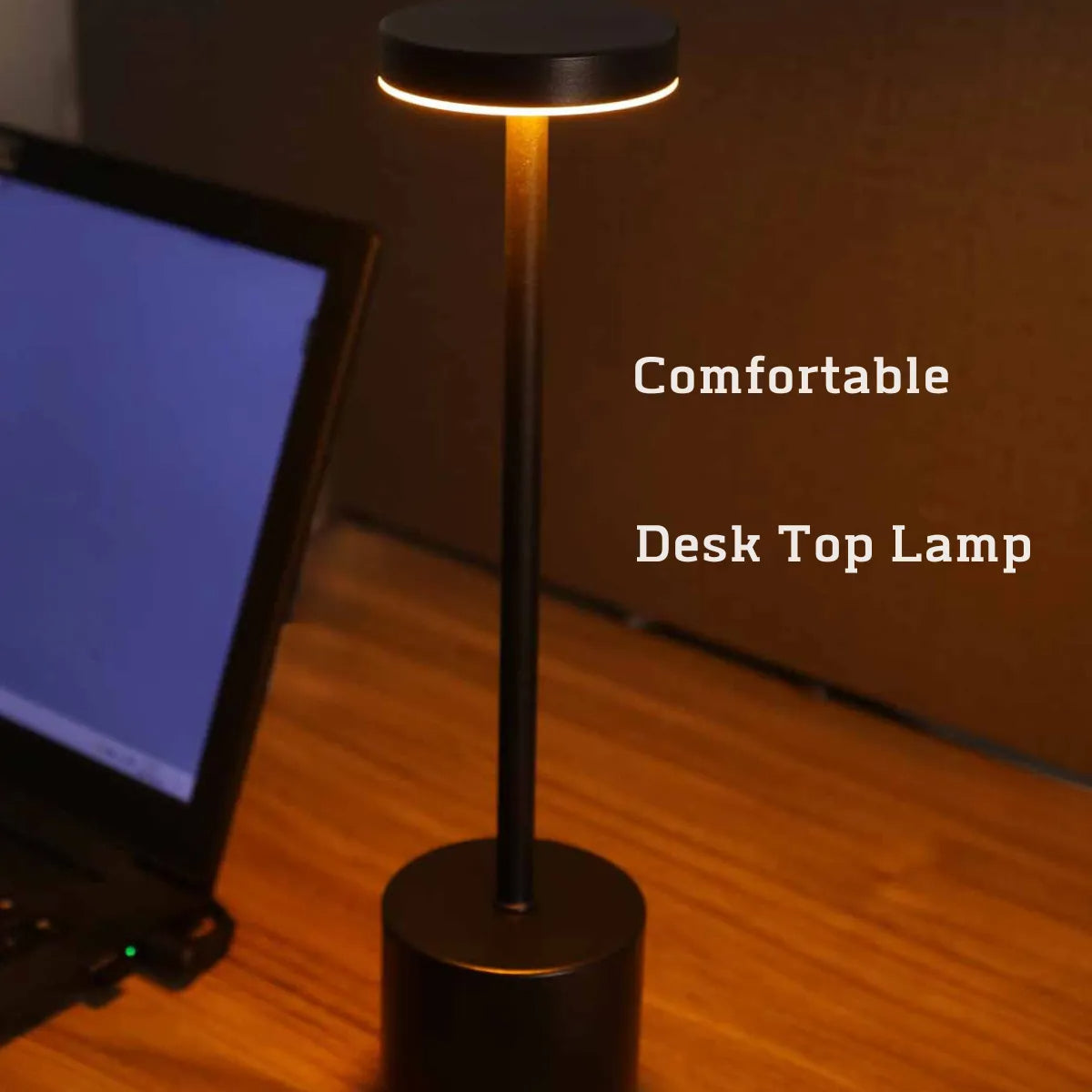 Lampe de table LED rechargeable élégante en métal avec commande tactile – Parfaite pour n’importe quelle ambiance ! 🌟