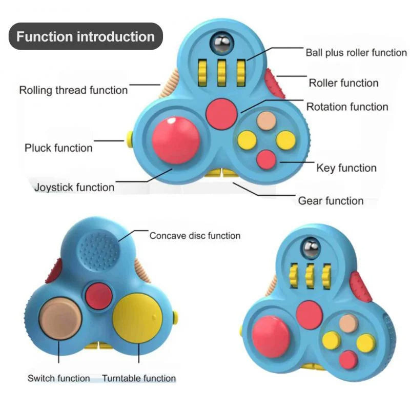 FidgetFlex Spinner: Rotating Magic Fidget Toy for Stress Relief and Focus