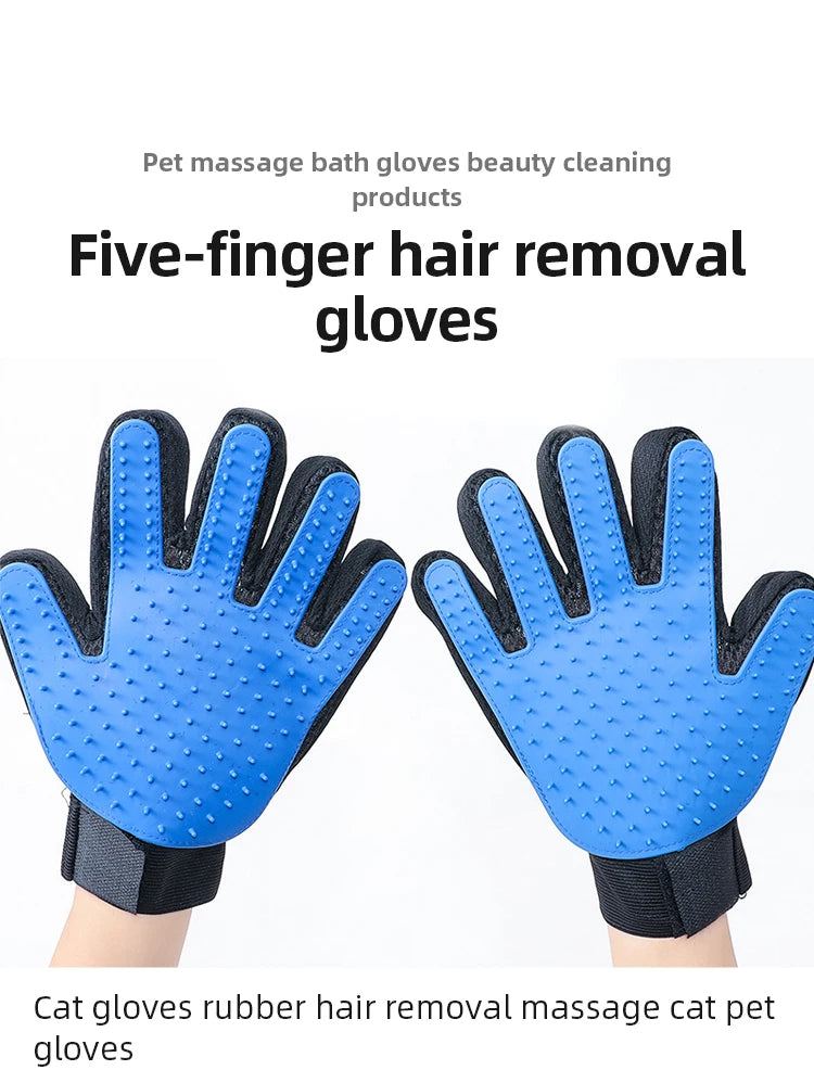 Gants de massage pour l'épilation des poils d'animaux 🐾 | Parfaits pour les chats et les chiens !