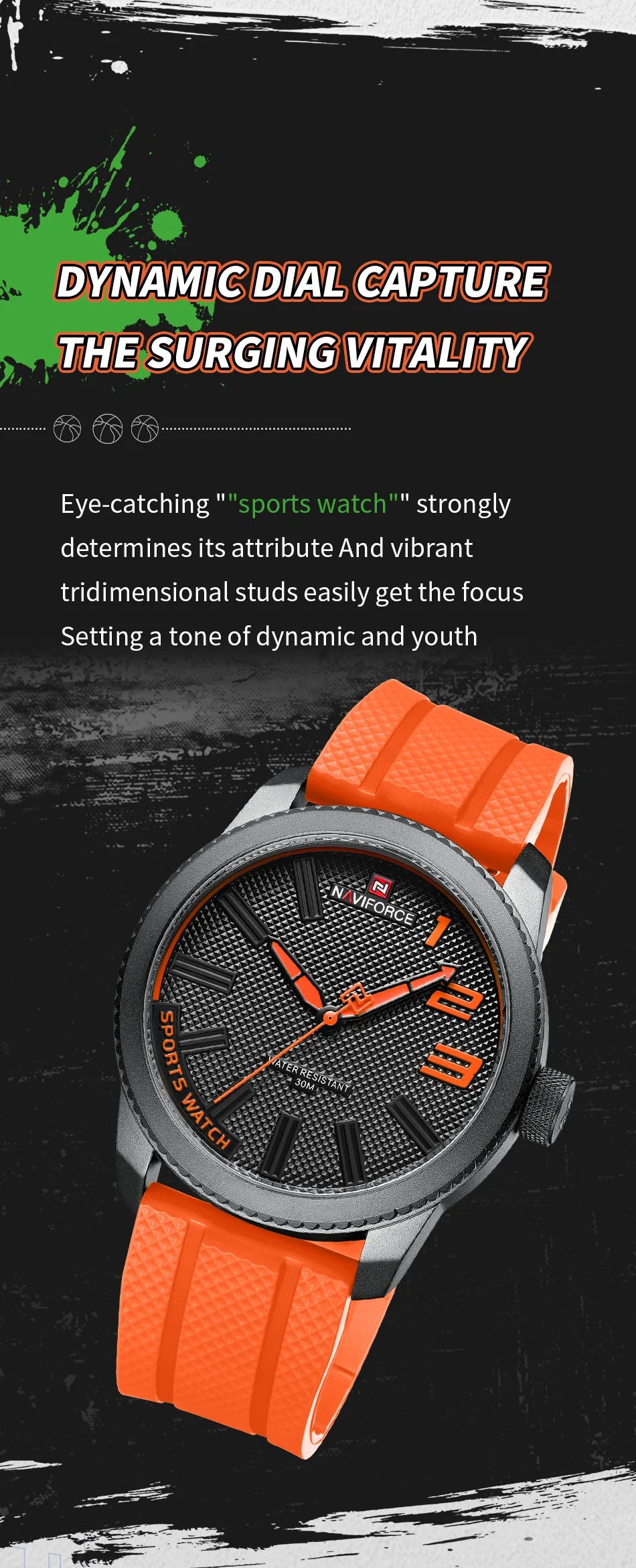 Orologio sportivo colorato NAVIFORCE