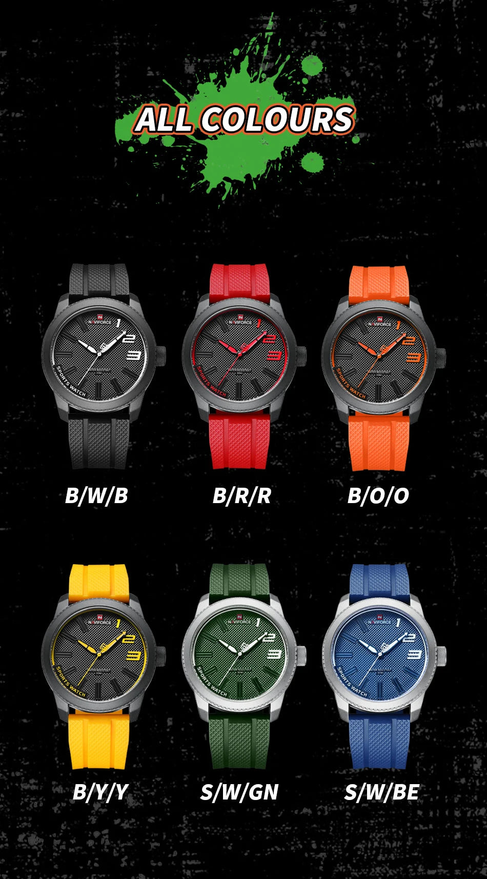 Orologio sportivo colorato NAVIFORCE