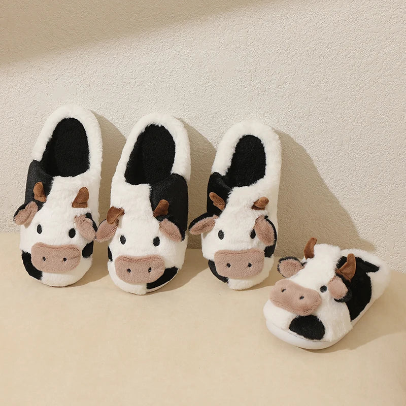 🐄 Cozy Cow Indoor Plush Slippers 🐄