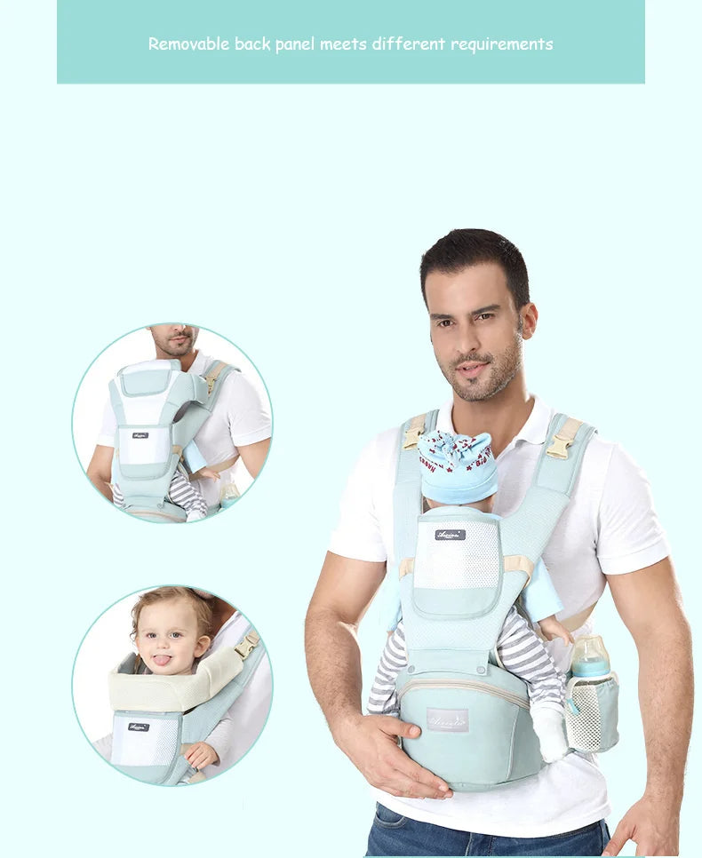 👶 Marsupio ergonomico con seduta sui fianchi: comfort per il bambino e i genitori ❤️ 