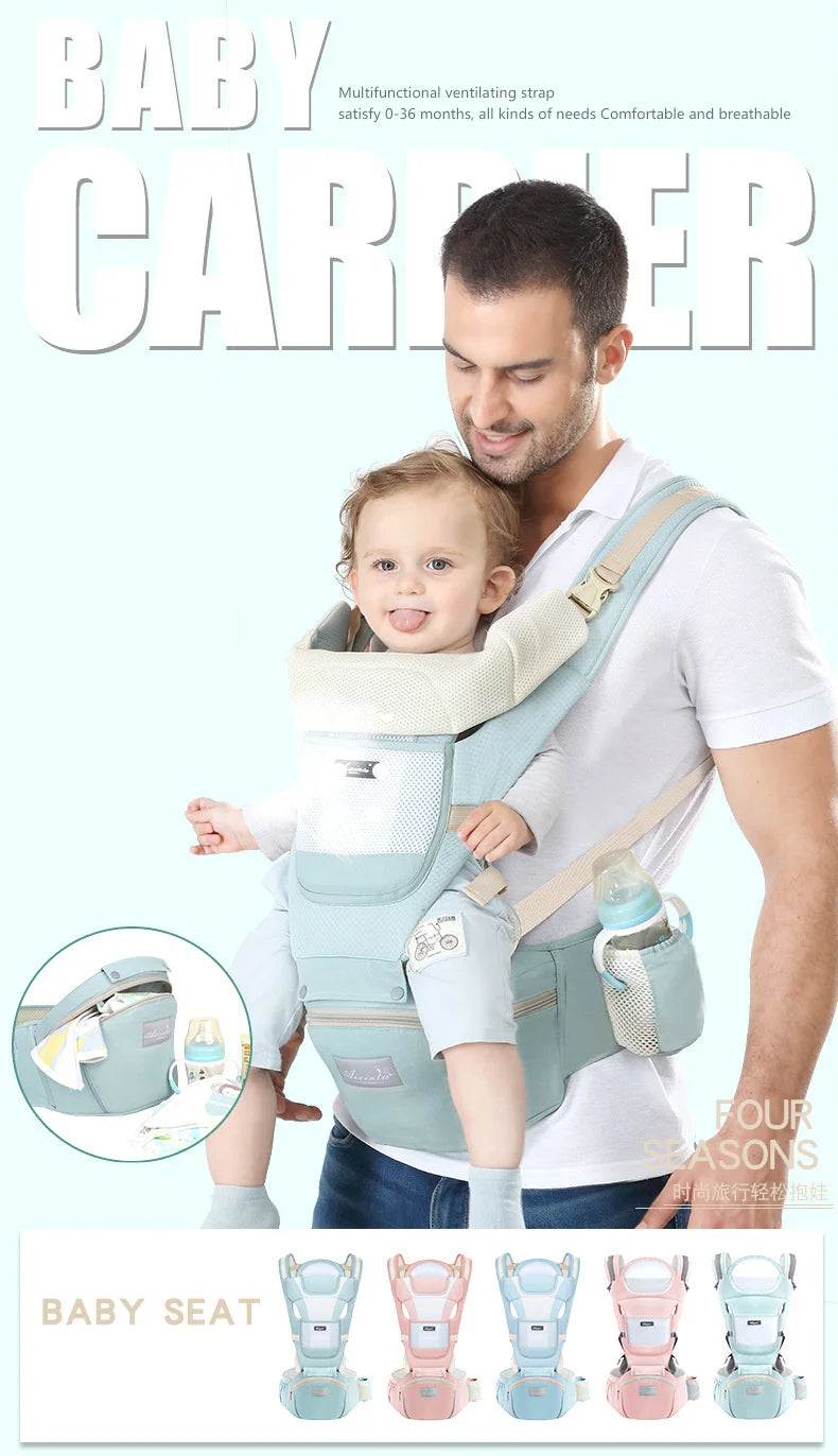 👶 Marsupio ergonomico con seduta sui fianchi: comfort per il bambino e i genitori ❤️ 