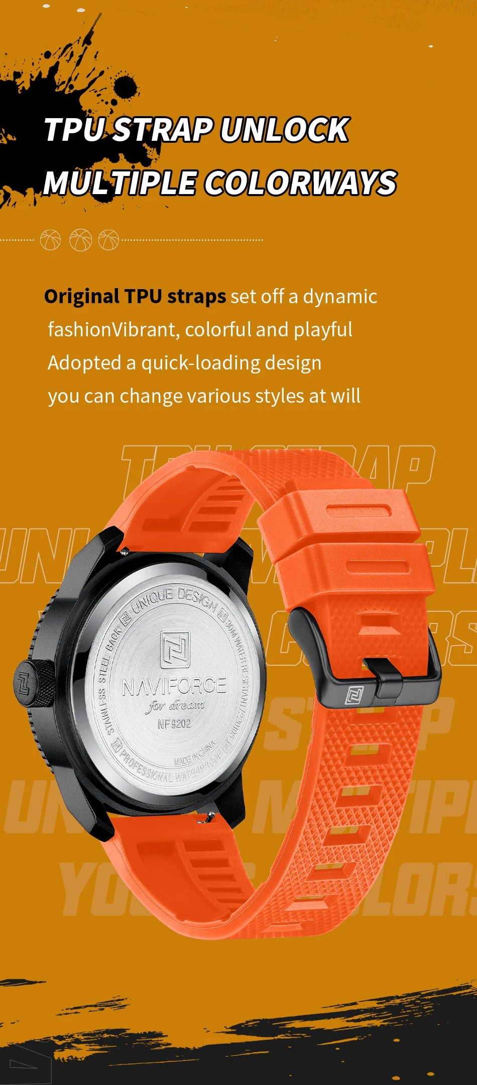 Orologio sportivo colorato NAVIFORCE