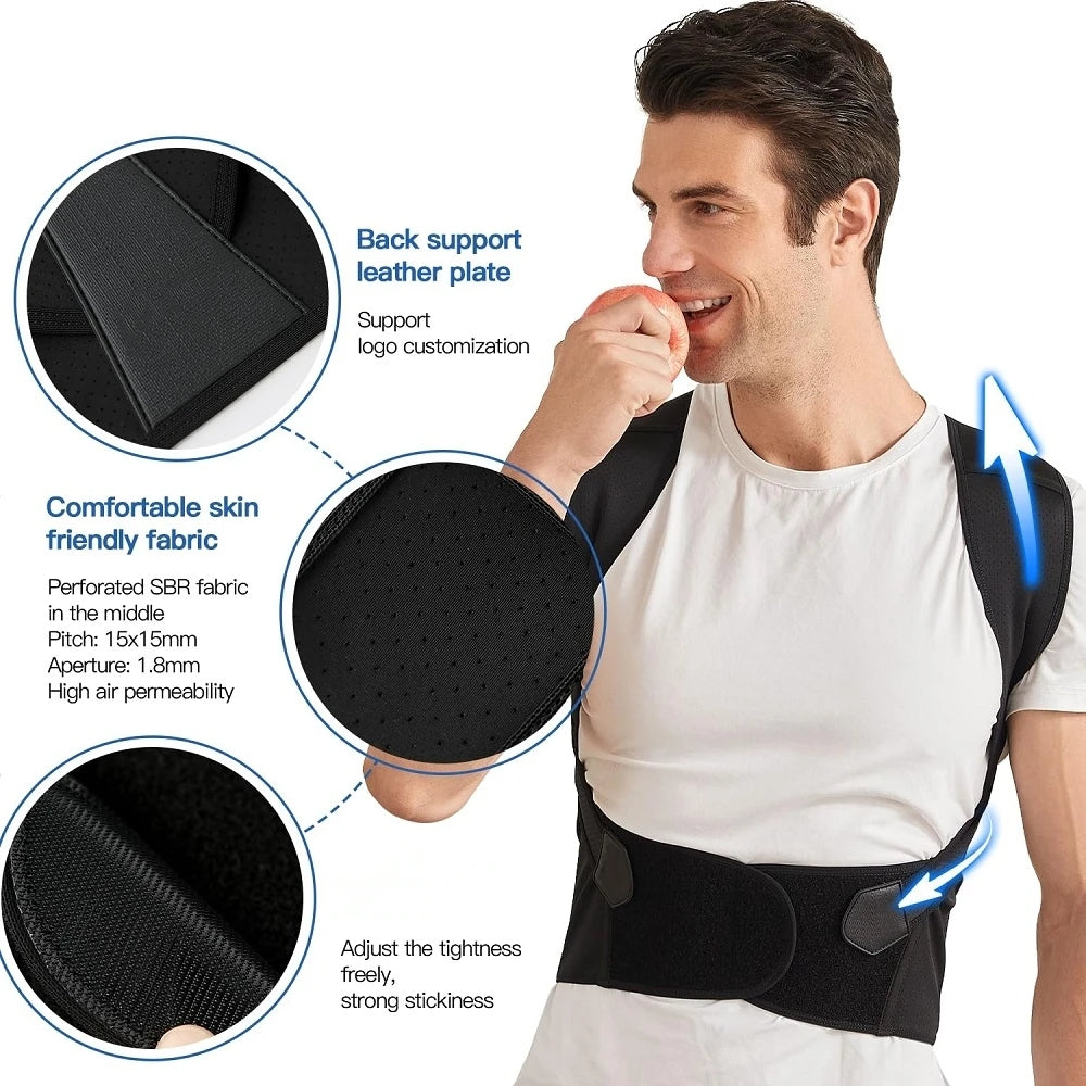 Correcteur de posture pour corset dorsal pour femmes et hommes :