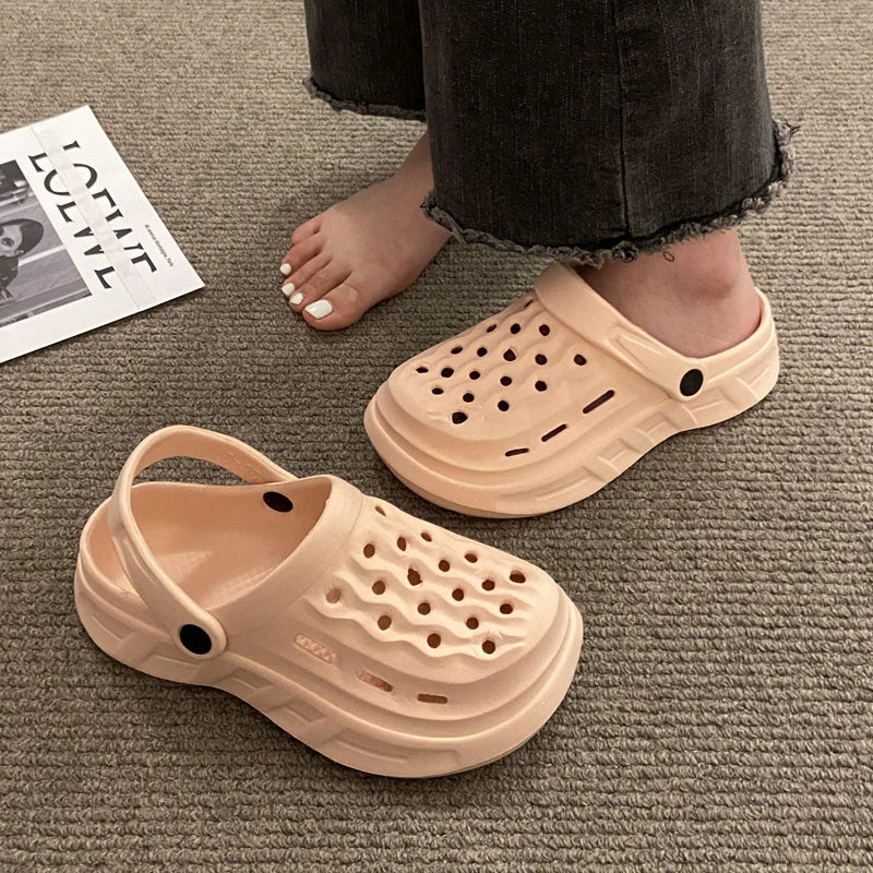 Chaussons confortables en EVA pour femmes pour l'été 2024 – Chaussures d'intérieur et de douche antidérapantes avec semelle épaisse