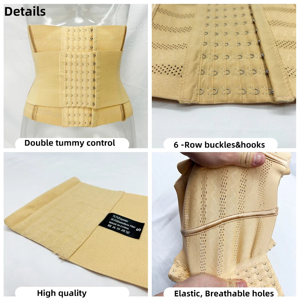 Ultimate Waist Trainer & Body Shaper: Double Tummy Control for a Slimmer, Confident You!" 💪👗