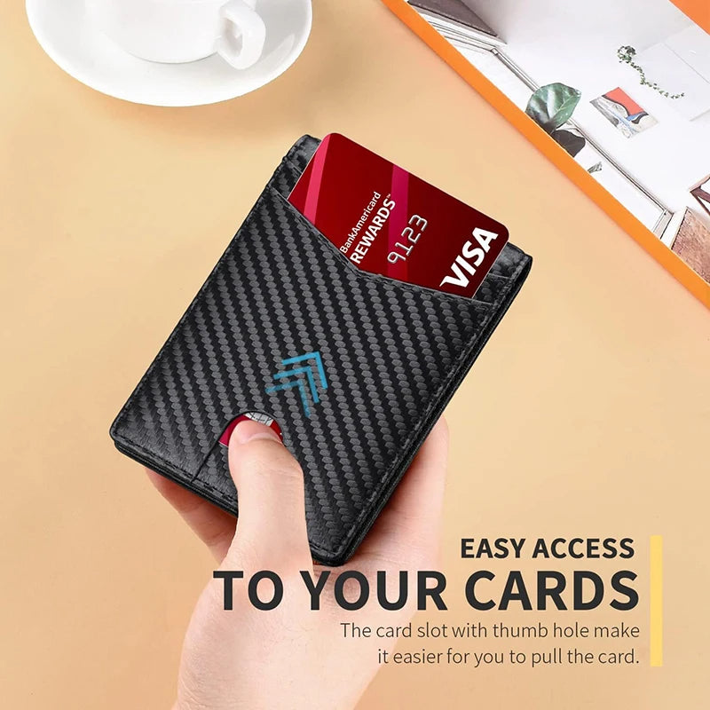 Elegant RFID-Blocking Carbon Fiber Wallet 🏷️