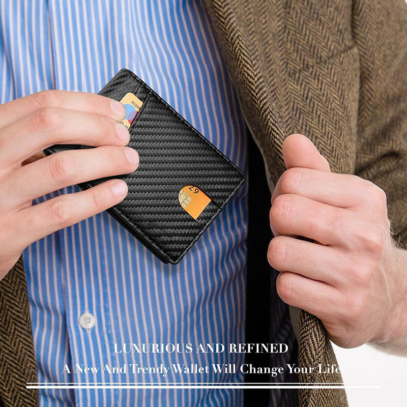 Elegant RFID-Blocking Carbon Fiber Wallet 🏷️