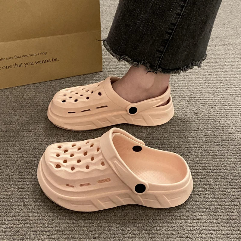 Chaussons confortables en EVA pour femmes pour l'été 2024 – Chaussures d'intérieur et de douche antidérapantes avec semelle épaisse