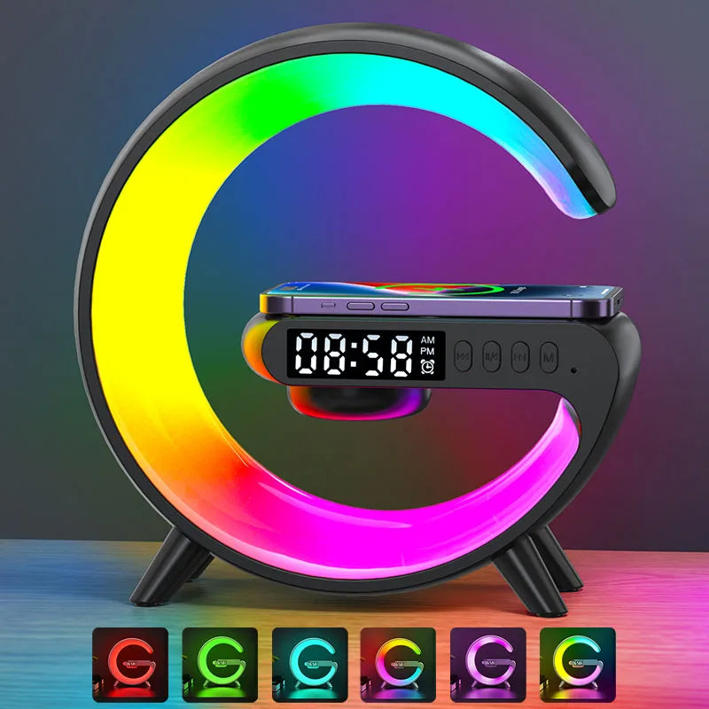 🌈 LED Smart Wake Up Light con Speaker Wireless – Lampada RGB Multifunzione