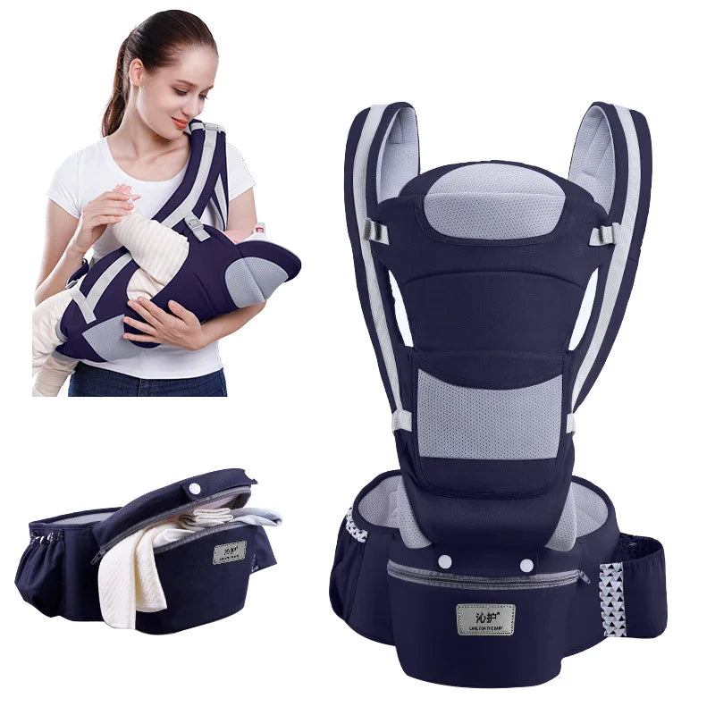 👶🏻Comfort First: marsupio ergonomico con seduta sui fianchi e design traspirante 🌟