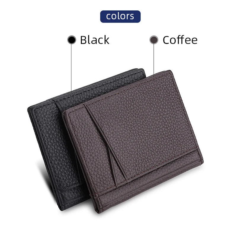 Sleek & Slim: The Minimalist Leather Card Holder for Modern Men