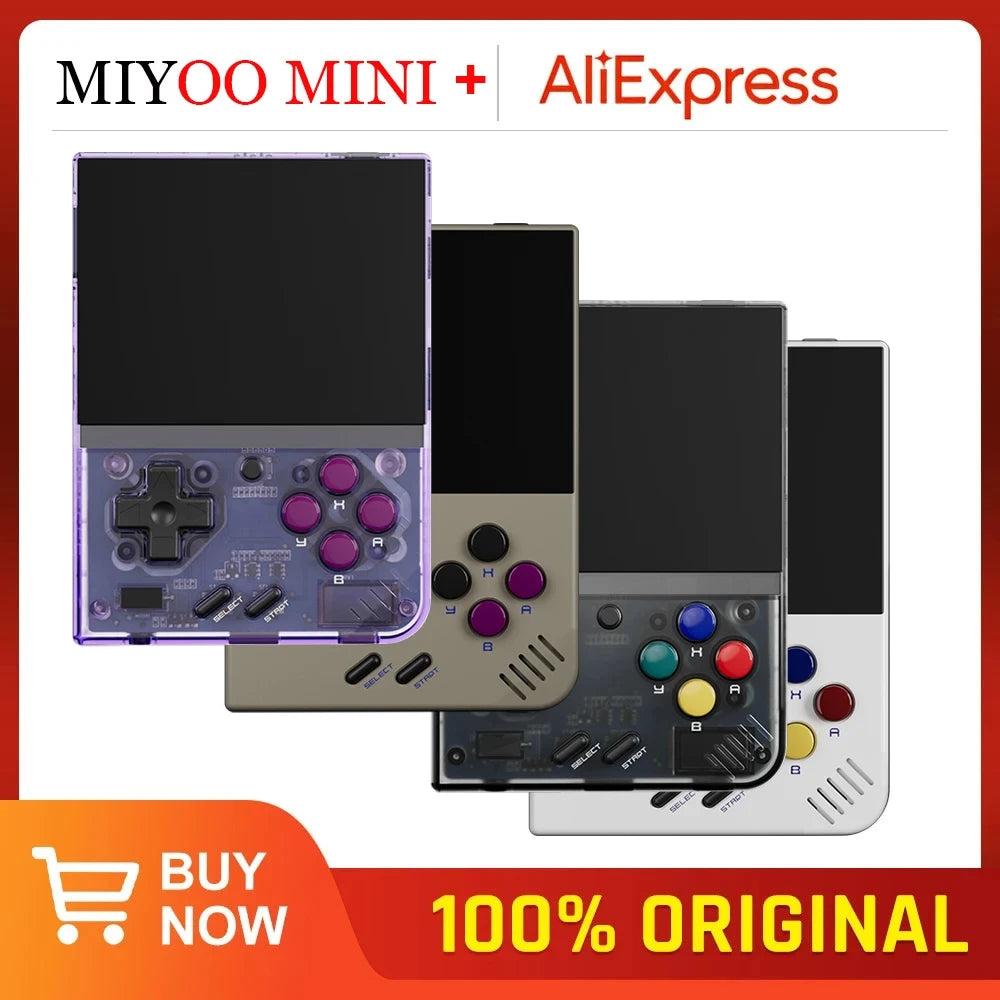 🎮 Niyoo Mini+ Transparent Purple - Jeu rétro amusant 🎮