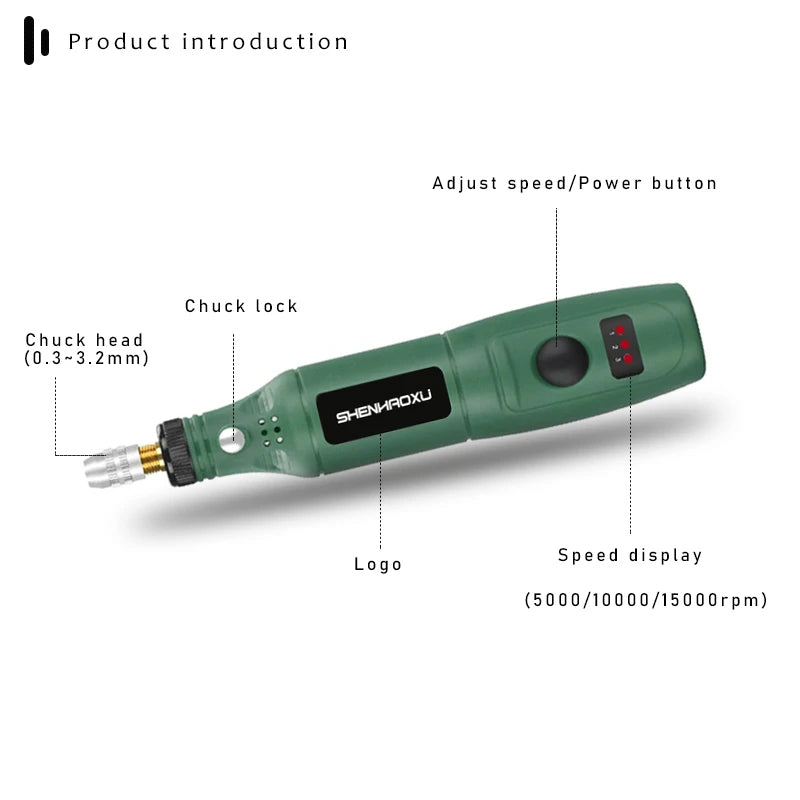 🔧 Ensemble d'outils rotatifs électriques multifonctions ultimes 100 V-240 V ⚙️