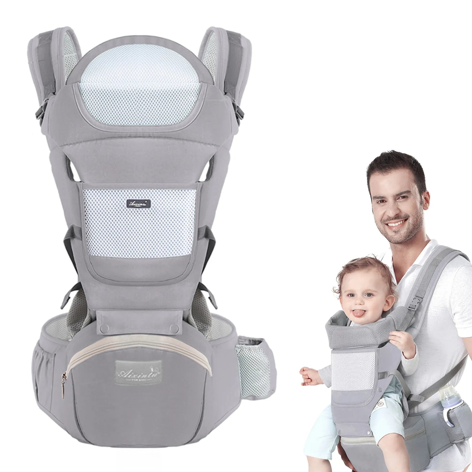 👶 Marsupio ergonomico con seduta sui fianchi: comfort per il bambino e i genitori ❤️ 