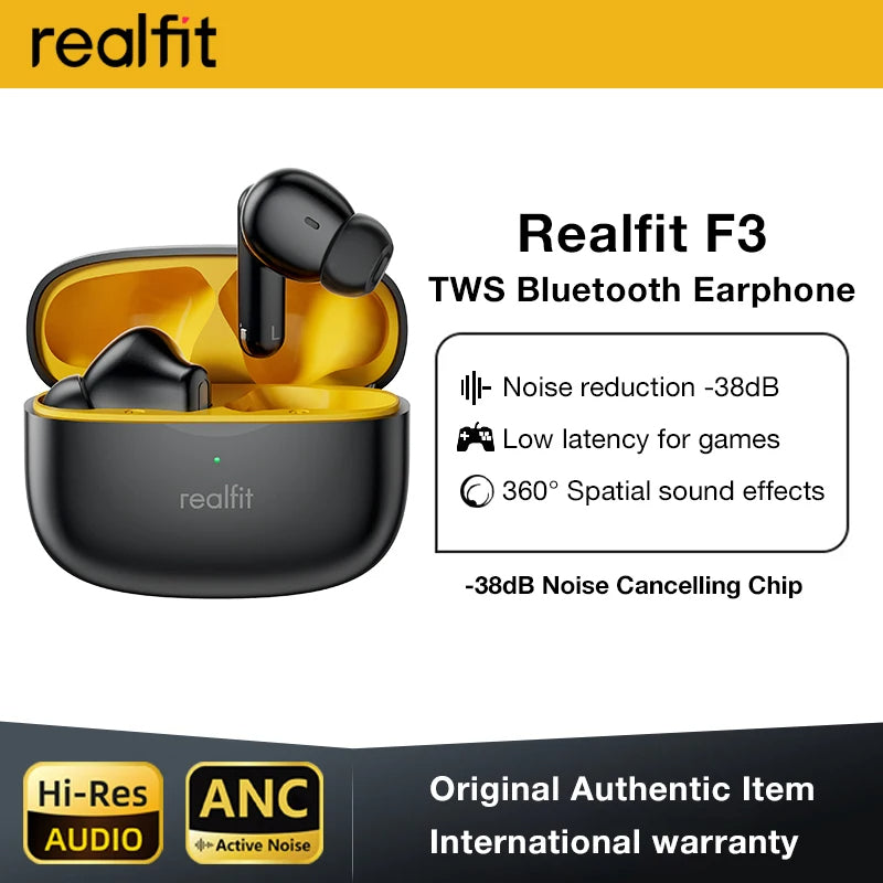 Écouteurs Bluetooth ANC Realfit F3 🎧