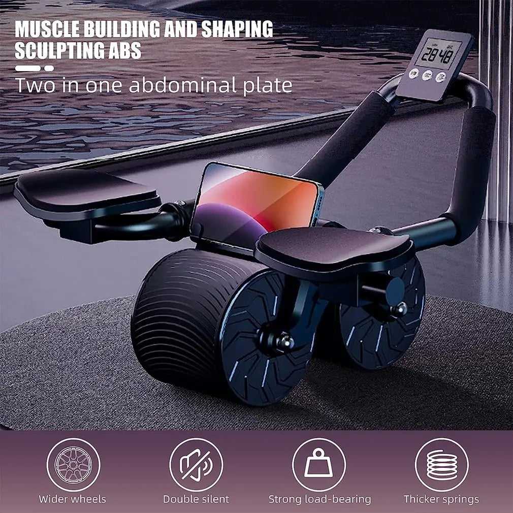 SmartCore Pro : rouleau abdominal à rebond automatique avec support de coude pour un entraînement de base ultime