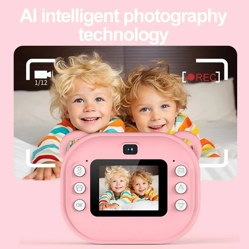 Snap &amp; Print Buddy : Appareil photo numérique à impression instantanée pour enfants