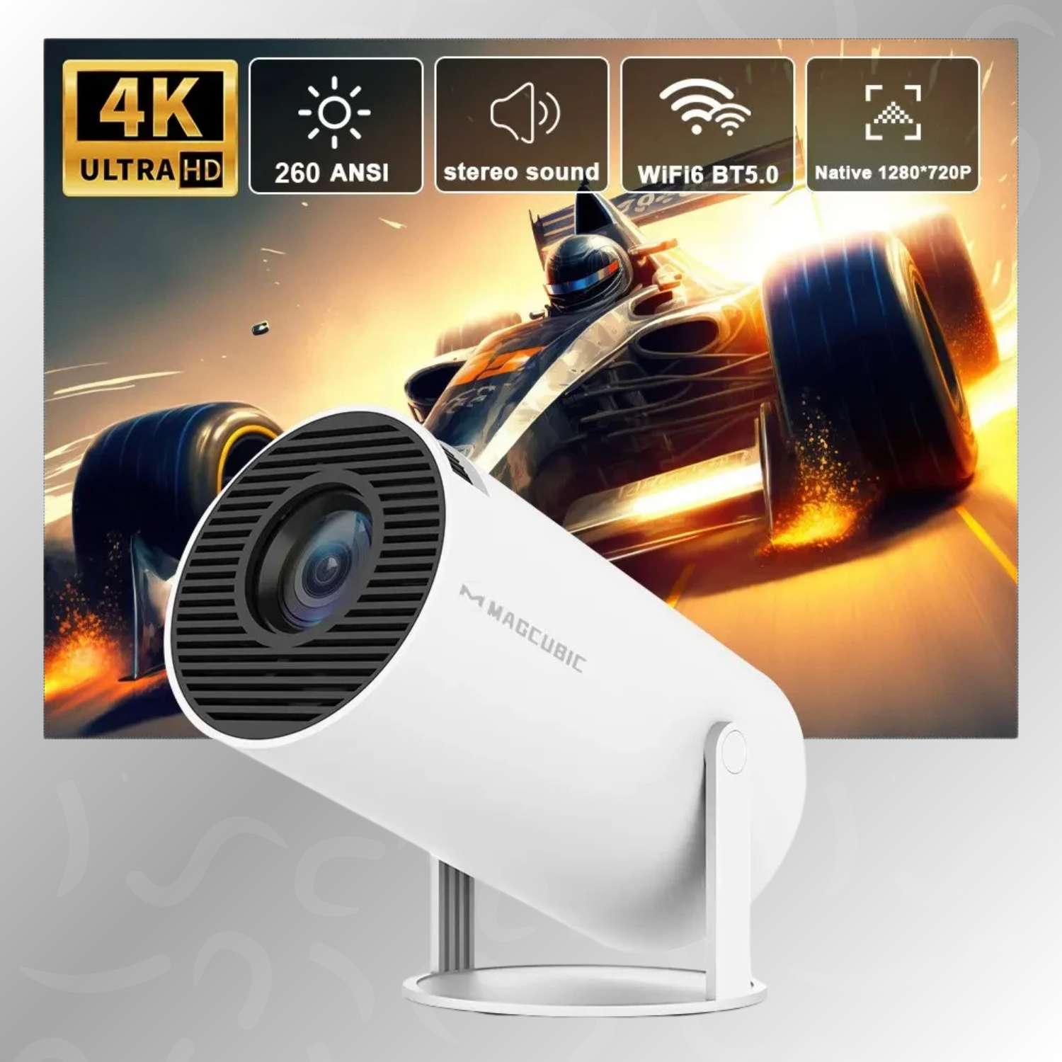 Magcubic HY300 Pro 2024 Upgraded Version - 4K Home Projector - Your Home Cinema! 🎥