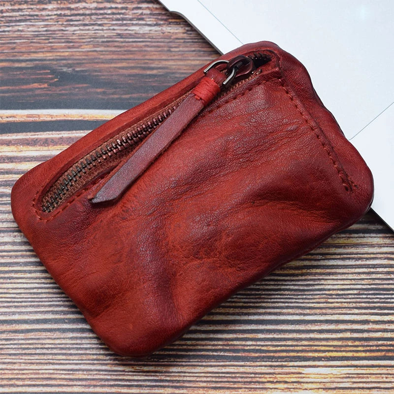 🧳 Timeless Vintage Leather Coin Pouch - Elegance Meets Practicality